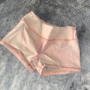 Savage Barbell Salmon Spandex Shorts